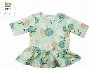 Peplum top sewing pattern