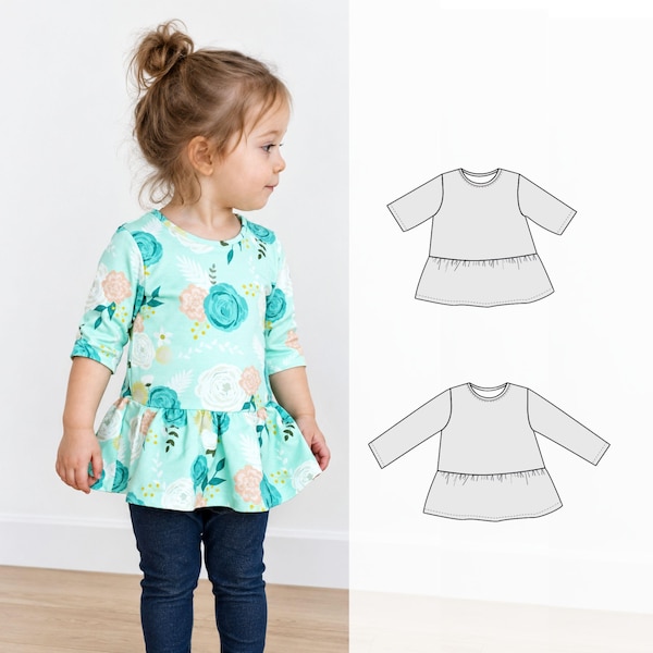 Peplum top sewing pattern