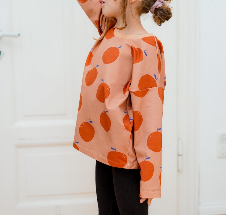 Oversized Children's Top Sewing Pattern, Boxy Tee Pattern, the Drift ...