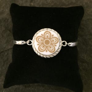 Corelle Golden Butterfly Bracelet, Corelle Bracelet, Corelle Jewelry, Vintage Jewelry, Broken China Jewelry