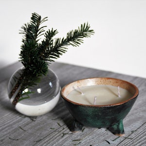 Evergreen Eternal - 100% All Natural Premium artistic candles with Japanese container scented with Therapeutic Grade Essential Oils.