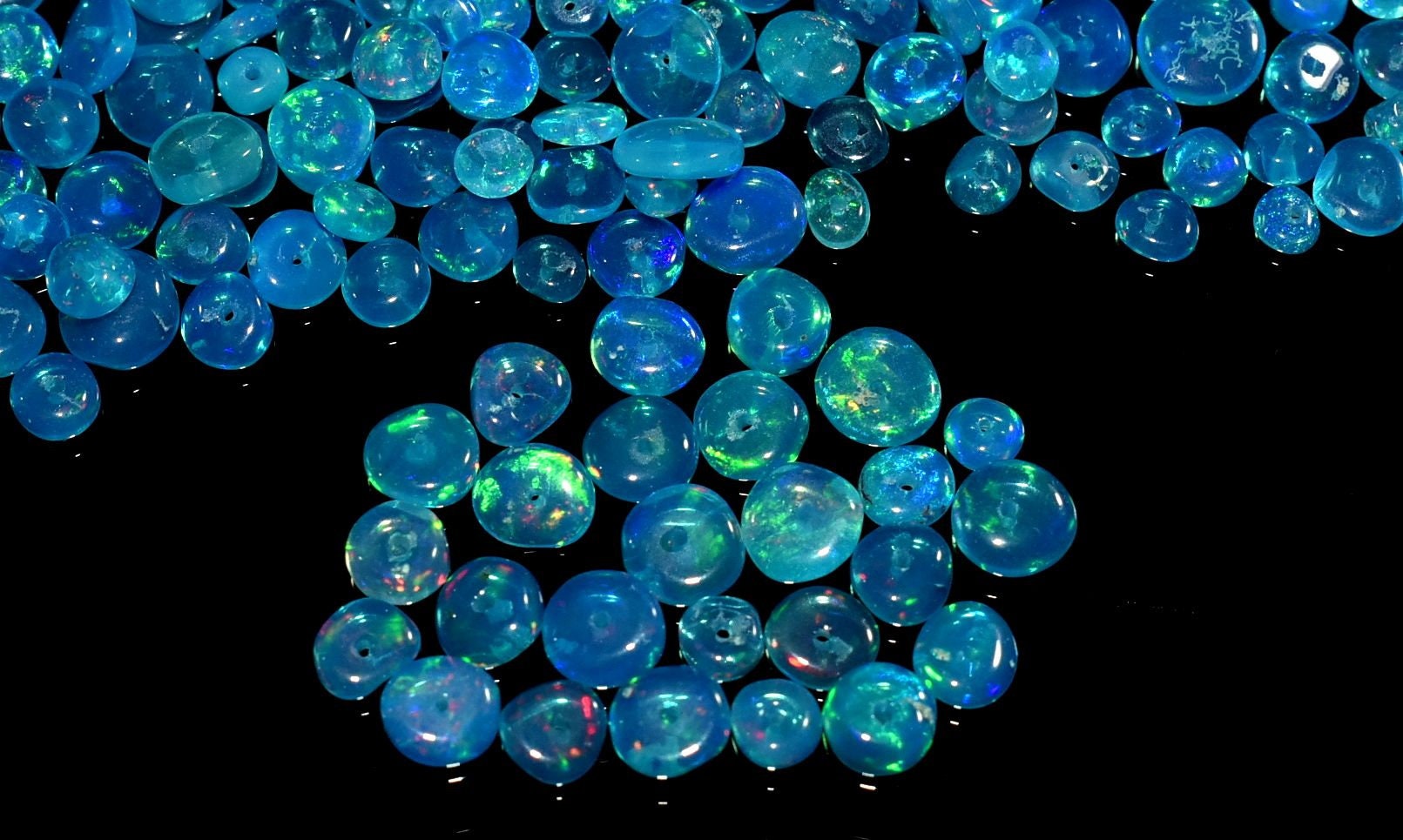 Natural Opal Beads 35 MM Size Blue Opal Beads 10 PCs lot AAA Etsy