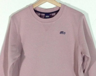 Rare!! Gerry Cosby Logo Crewneck Pullover Pink Vintage Sweatshirt | Sweater | Jumper Size L