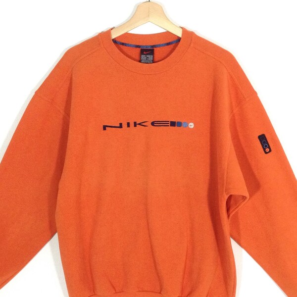 Nike Crewneck Big Spellout Embroidery Logo Sweatshirt | Sweater Size M