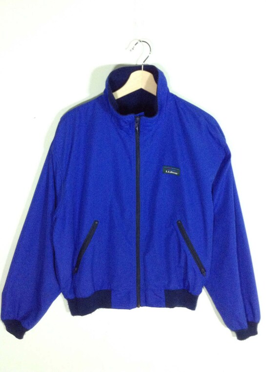 L.L. Bean Three-season Blue Full Zip Vintage Jacket Size M L.L. Bean Three-season Blue Full Zip Vintage Jacket Size M