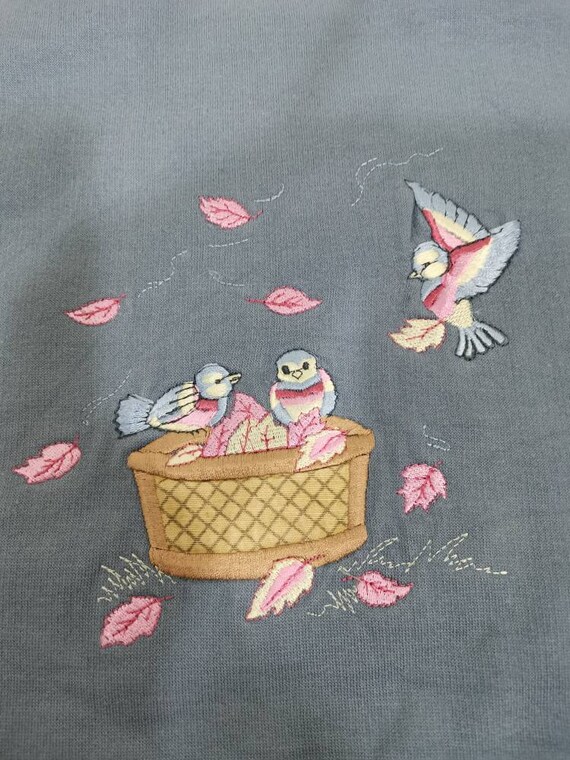 90's Basic Editions Crewneck Blue Pullover Vintag… - image 4