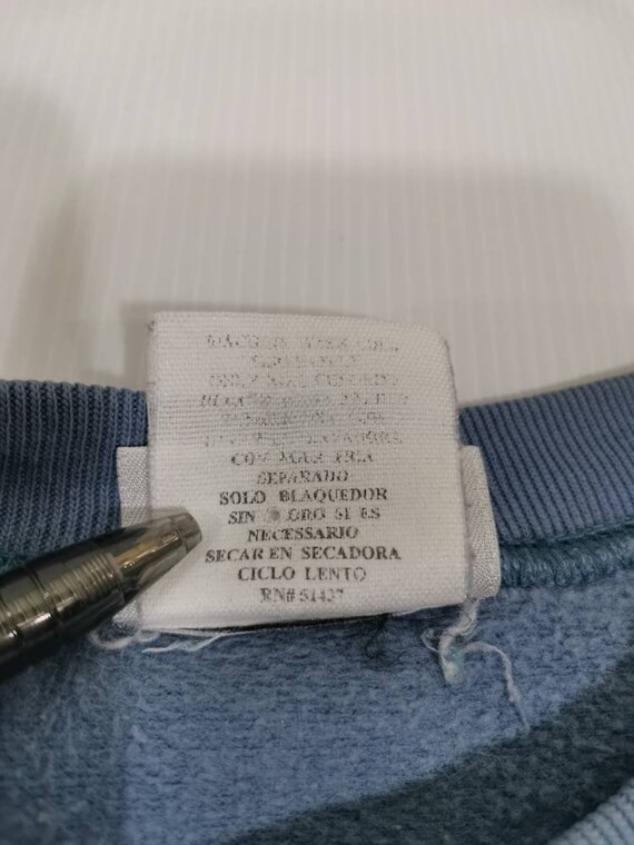 90's Basic Editions Crewneck Blue Pullover Vintag… - image 6