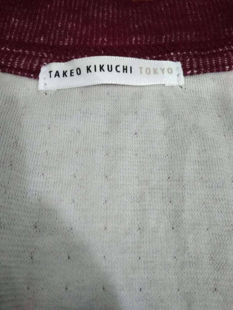 Takeo Kikuchi Tokyo Japanese Designer Red Cardigan Sweater - Etsy