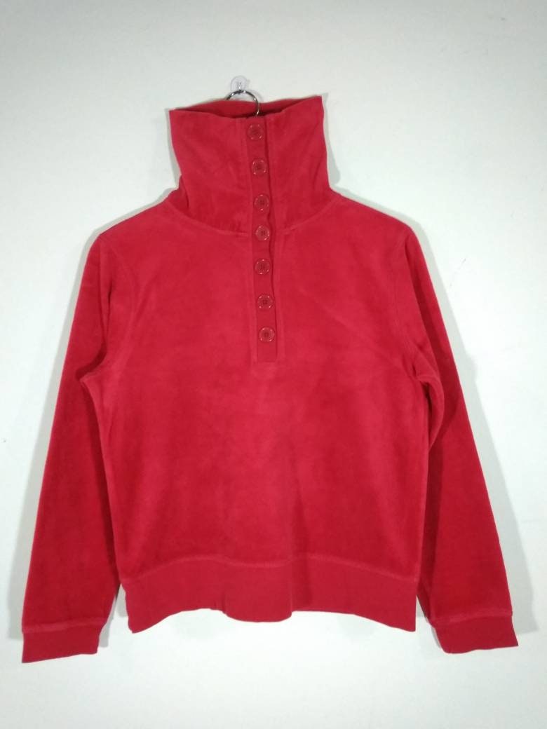 Faded Glory Turtleneck Button Fleece 
