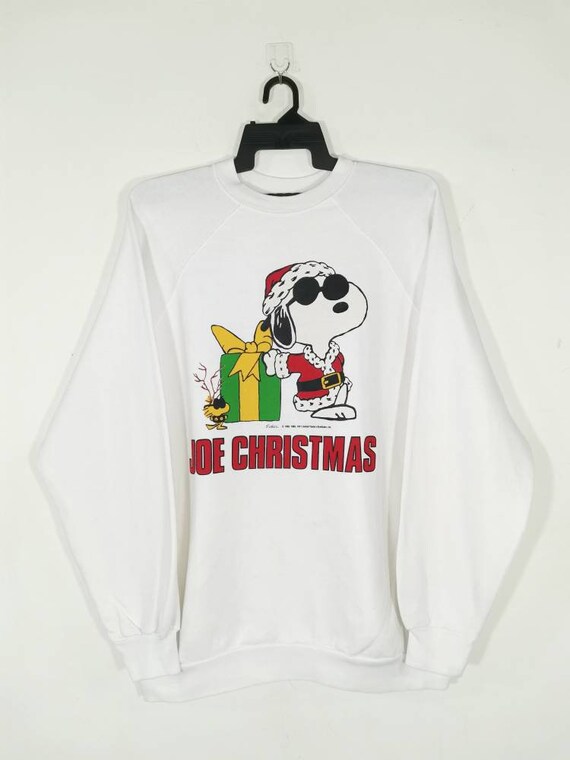 Vintage Snoopy Joe Christmas Peanuts Schulz Overs… - image 3