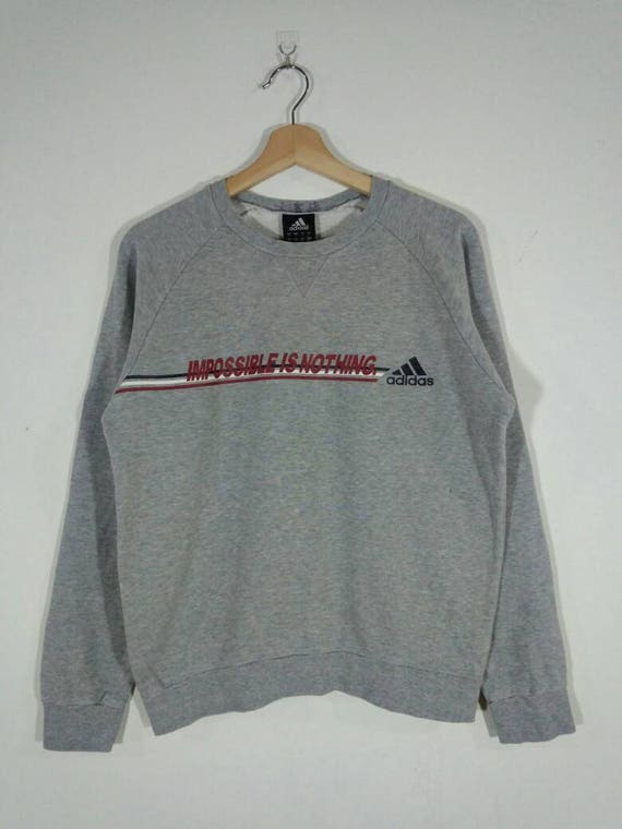 adidas originals sweatshirt with embroidered small logo grey