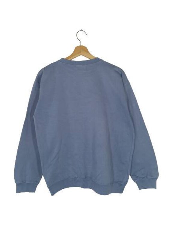 90's Basic Editions Crewneck Blue Pullover Vintag… - image 3