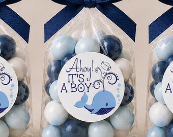 Ahoi Aufkleber Junge: Maritime Babyparty Aufkleber (138)