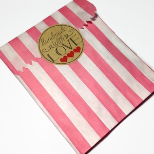 Handmade with love stickers, handmade stickers, handmade with love labels, packaging stickers, handmade labels, kraft stickers 015
