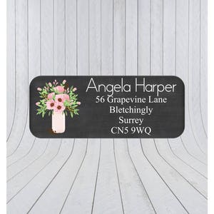24 x Return address stickers, Address labels, Self adhesive address labels, Address Stickers, Custom address stickers 147