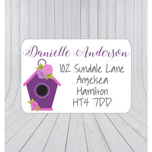 36 x Return address stickers, Address labels, Self adhesive address labels, Address Stickers, Custom address stickers 076