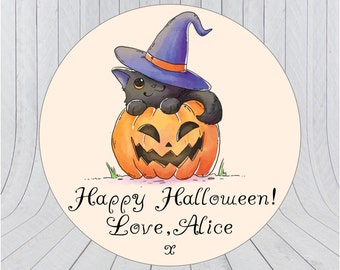 Halloween favour stickers, Halloween tags, Halloween Party favors, Halloween labels, Happy Halloween labels, Halloween stickers,314