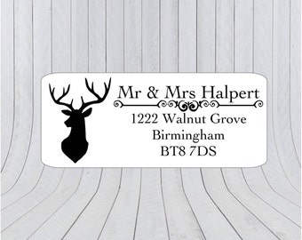 24 x Return address stickers, Address labels, Self adhesive address labels, Address Stickers, Custom address stickers 148