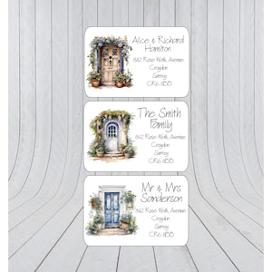 36 x aquarel thuisretouradresstickers, adresetiketten, zelfklevende adresetiketten, adresstickers, retouradresetiketten 383