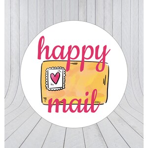 Happy mail naklejki, naklejki pocztowe, opakowania naklejek, Happy mail etykiety, opakowania etykiety, Happy post, naklejki dostawy, 306