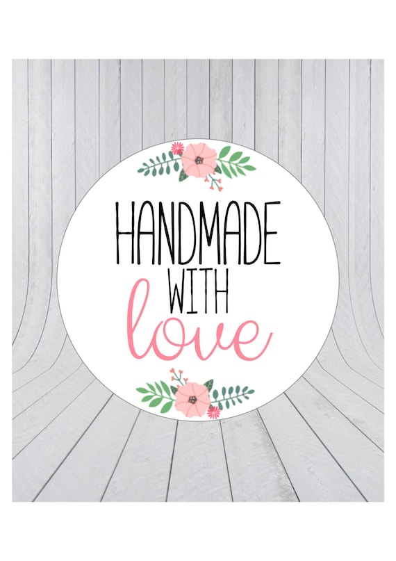 Handmade with Love Stickers – Sweetzer & Orange