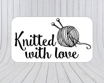 Knitted with Love Stickers: Handmade Knitting Labels (197)