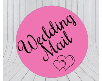 Les étiquettes de courrier de mariage, stickers courrier mariage, mariage nous avons atteint, enregistrer la date, étiquettes post mariage, étiquettes de fiançailles, mariage, 278