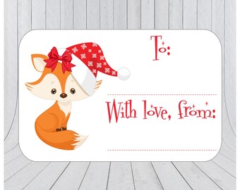 36 x kerstcadeaustickers, kerstcadeaulabels, leuke kerststickers, kerstlabels, kerststickers, boskerstlabels, 107