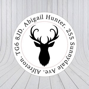 32 x kerstadreslabels, kerstadresstickers, kerstadreslabels, aangepaste adreslabels, kerstretourlabels 234