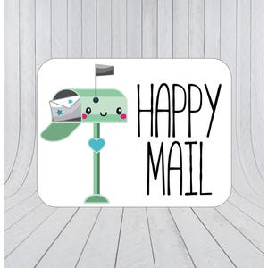 Happy mail naklejki, naklejki pocztowe, opakowania naklejek, dostaw naklejki, Happy post, etykiety opakowania, opakowania Etsy naklejek 115