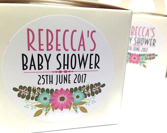 Pegatinas de baby shower, pegatinas favor baby shower, etiquetas baby shower, pegatinas personalizadas para baby shower, 082