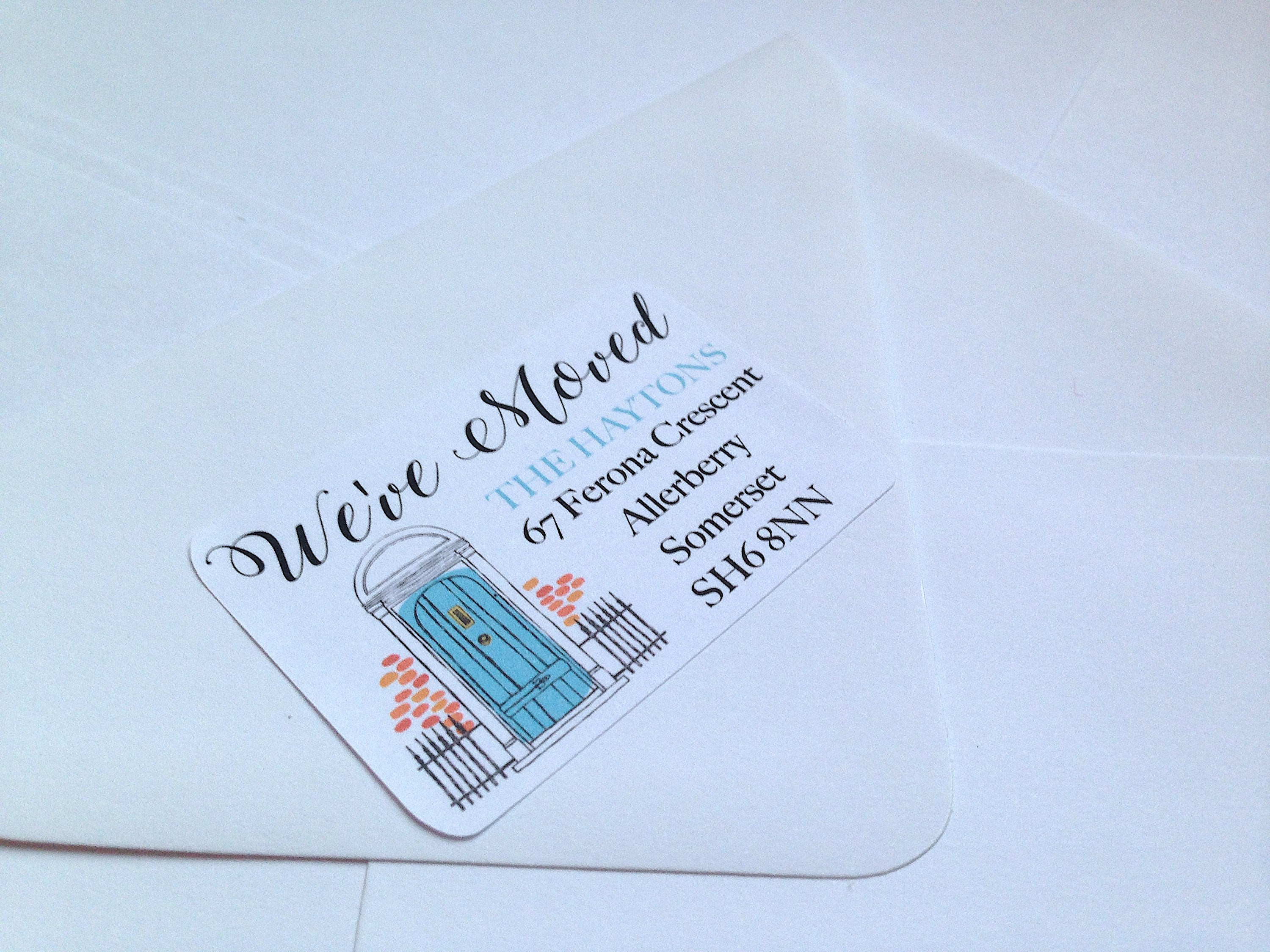 36 X We've Moved Return Address Labels Moving Etsy UK