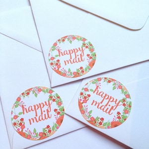 Happy mail stickers, Mail stickers, packaging stickers, Happy mail labels, packaging labels, happy post, delivery stickers, 239