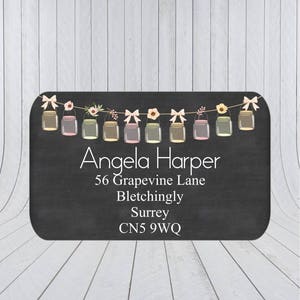 24 x Return address stickers, Address labels, Self adhesive address labels, Address Stickers, Custom address stickers 196