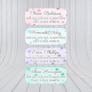 Aquarell Adressaufkleber: Benutzerdefinierte Etiketten (376)