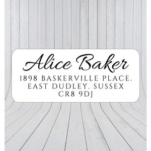 48 x Return address stickers, Address labels, Self adhesive address labels, Address Stickers, Custom address stickers 309