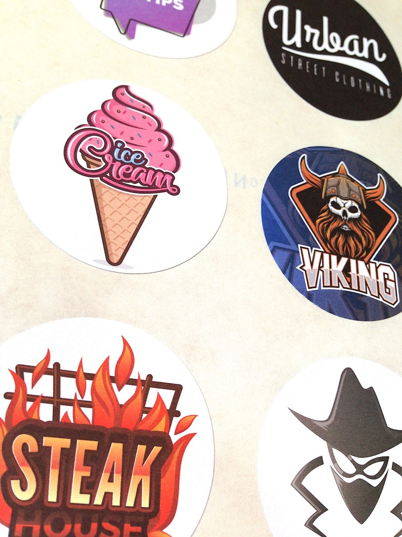 Logo Stickers, Custom design stickers, Personalised labels, Custom labels, Business logo stickers, Personalized stickers image 2