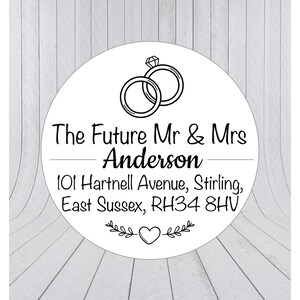 32 x Hochzeit zurück, Adress-Etiketten, Adress-Etiketten Hochzeit, Hochzeit einladen Rückkehr Etiketten, Engagement-Adress-Etiketten, sparen das Datum, 305