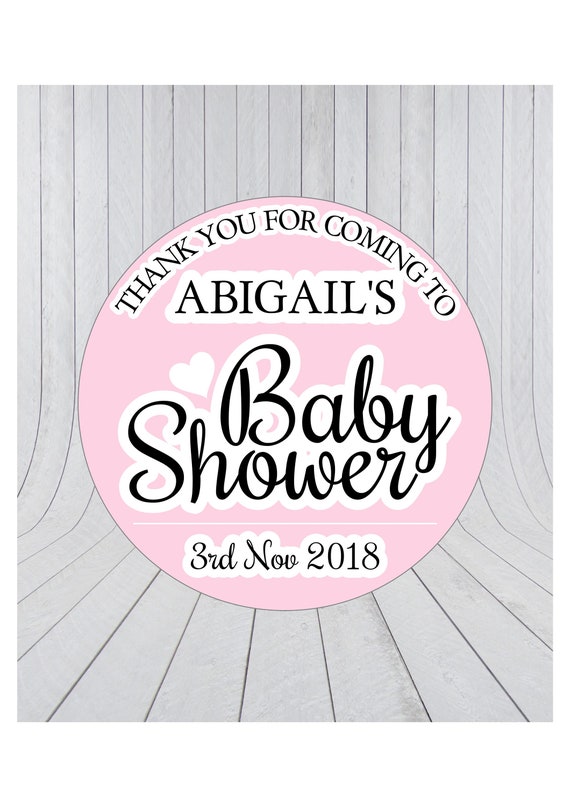 Personalised Baby Shower Stickers
