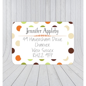 36 x Return address stickers, Address labels, Self adhesive address labels, Address Stickers, Custom address stickers 159