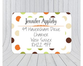 36 x Return address stickers, Address labels, Self adhesive address labels, Address Stickers, Custom address stickers 159