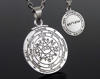 Pentacle du rabbin de Salomon amulette sceau du roi, sceau talisman de Salomon, kabbale pentacles du roi Salomon, amulette talisman de Salomon