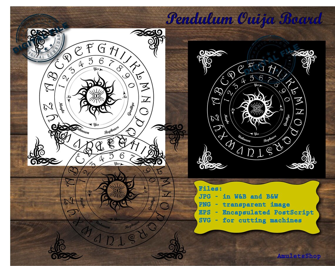 Pendulum Mat Pendulum Board Printable Pendulum Board for - Etsy