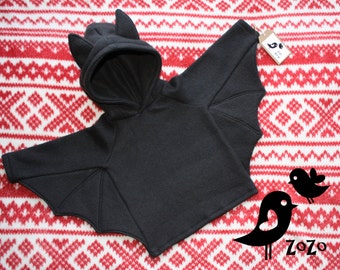 Bat hoodie - Baby Sizes