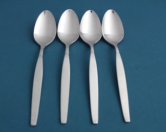 4 Teaspoons Oneida Community FROSTFIRE Stainless 6"
