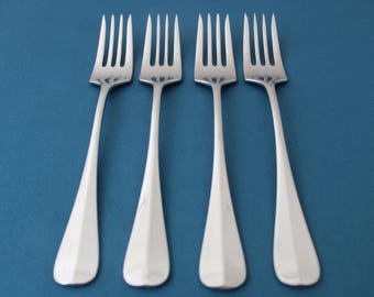 4 Salad Forks WMF MARLOW Glossy Stainless Germany 6 5/8"