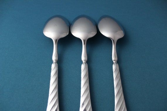 Cuillères à Dinner Christofle Inox – Vintage 7 Pièces – Acier 7 Pouces