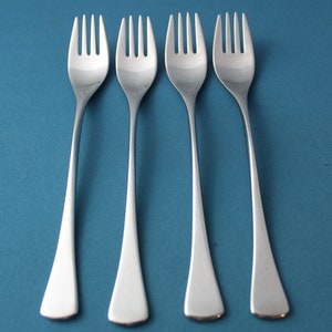 4 Dinner Forks WMF CANNES FESTIVAL Stainless Germany 7 1/2&quot;