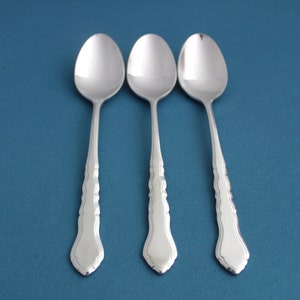 3 Teaspoons International Lyon AMERICANA 18/8 Stainless Korea 6 1/8&quot;