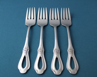 4 Tenedores para Ensalada Oneida TOUJOURS Inoxidable Cube Mark 6 5/8"